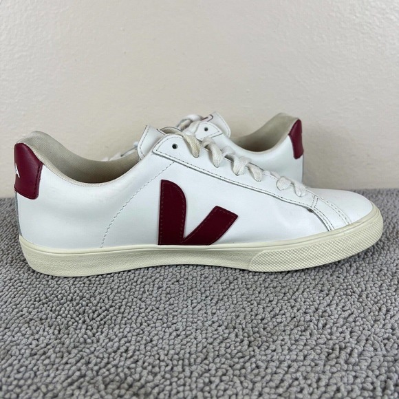 Veja Shoes Veja Campo Chromefree White Red Leather Casual Shoes